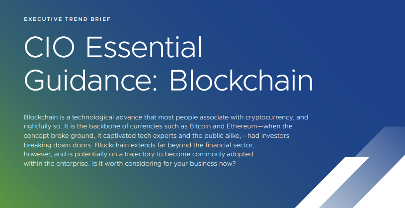 CIO Essential Guidance: Blockchain